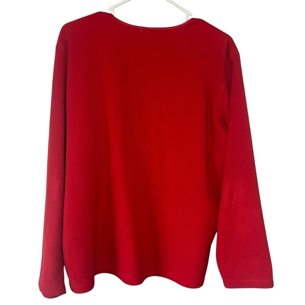 Disney fleece sweatshirt red Mickey size medium - Picture 4 of 10